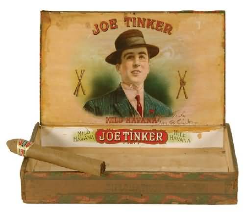 1910 Joe Tinker Cigar Box